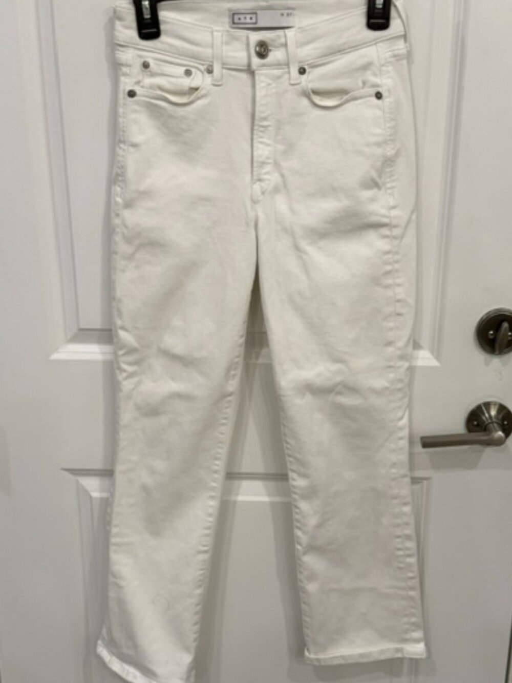 AYR White The Pop Straight Jeans